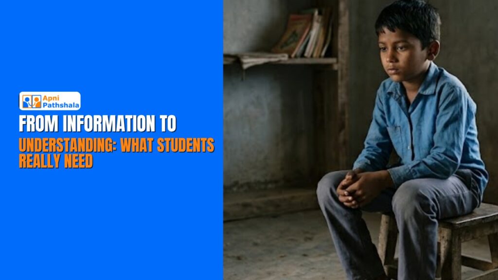 From Information to Understanding: What Students Really Need