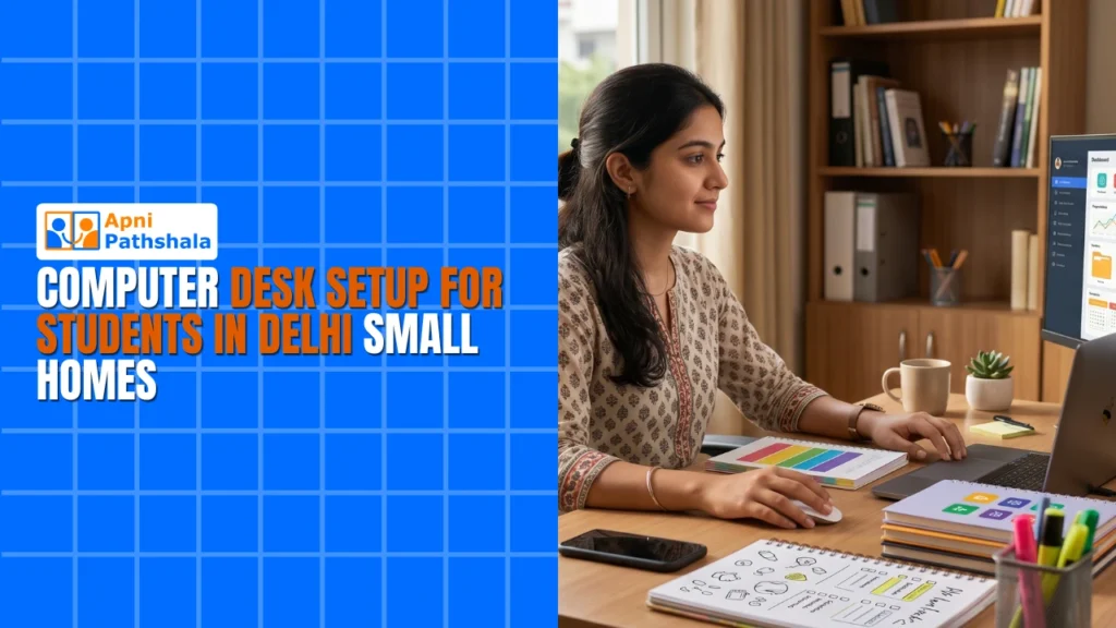 Computer Desk Setup for Students in Delhi Small Homes