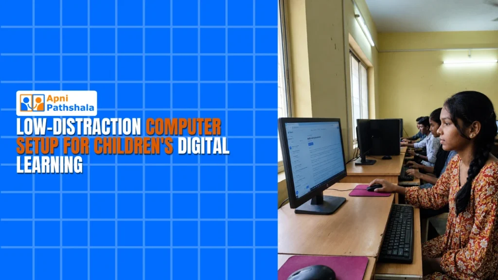 Low-Distraction Computer Setup for Childrens Digital Learning