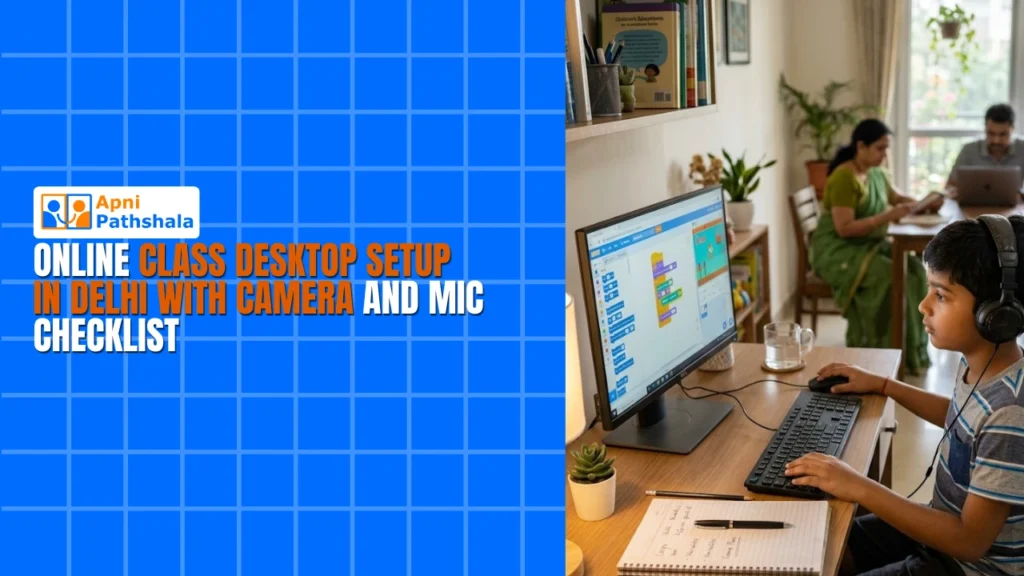 Online Class Desktop Setup in Delhi With Camera and Mic Checklist