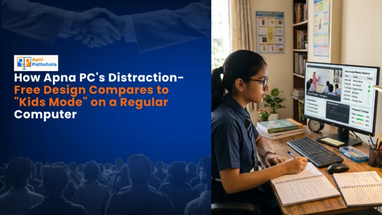 How Apna PCs Distraction-Free Design Compares to Kids Mode on a Regular Computer