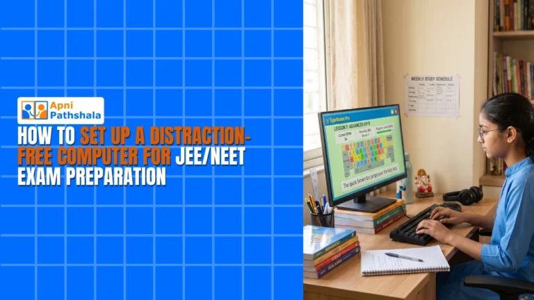 How to Set Up a Distraction-Free Computer for JEENEET Exam Preparation
