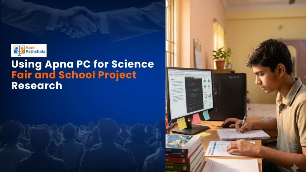 Using Apna PC for Science Fair and School Project Research