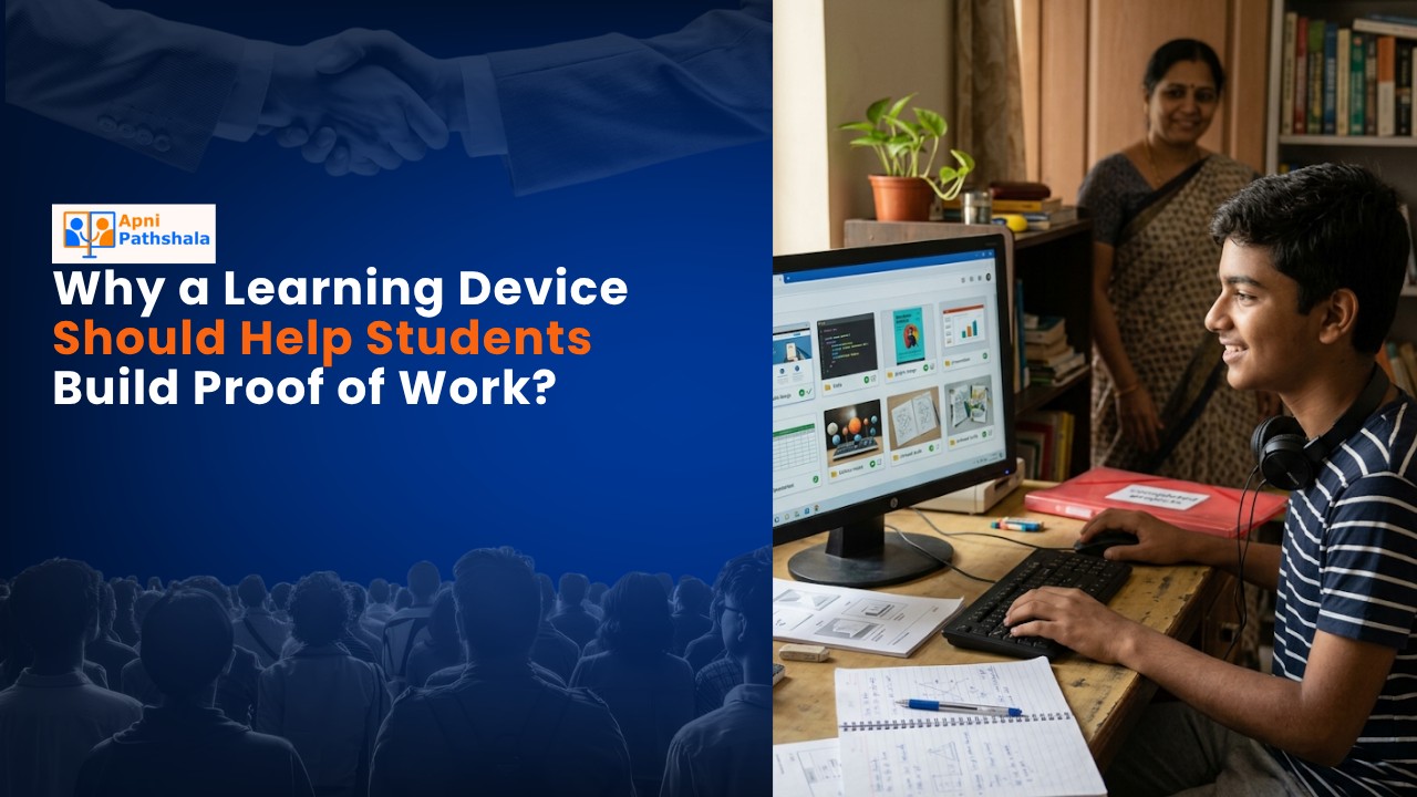 Why a Learning Device Should Help Students Build Proof of Work?